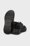 Guja Yüksek Taban Taşlı Deri Sneaker Bayan Ayakkabı 38925K3055 SİYAH