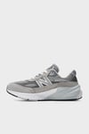 Hakiki Deri Kalın Taban Sneaker Unisex Ayakkabı W990GL6 GRİ