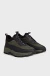 Hakiki Deri Kalın Tabanlı Sneaker Erkek Ayakkabı 152203372S6 SİYAH-HAKİ
