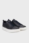 Hakiki Deri Kalın Tabanlı Sneaker Erkek Ayakkabı 15221593L1 LACİVERT