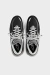 Hakiki Deri Karışımlı Kalın Taban Sneaker Unisex Ayakkabı W990BK6 SİYAH