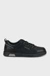 Hakiki Deri Logolu Sneaker Erkek Ayakkabı 15221038S1 SİYAH