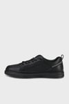 Hakiki Deri Logolu Sneaker Erkek Ayakkabı 15221038S1 SİYAH