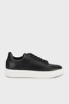 Hakiki Deri Sneaker Erkek Ayakkabı 15218661S2 SİYAH-BEYAZ
