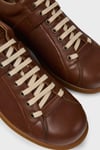 Hakiki Deri Sneaker Erkek Ayakkabı 17408-125 KAHVE