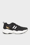 Hammer Jack Kalın Taban Memory Foam Sneaker Kadın Ayakkabı 101 20041-G SİYAH-ALTIN