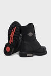 Harley Davidson Colmar Bayan Bot 025G100328 Black Baskılı Deri