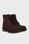 Harley Davidson Deri Gibson Hakiki Deri Bayan Bot 025G100109 Dark Brown Crazy Deri
