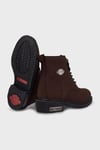 Harley Davidson Deri Gibson Hakiki Deri Bayan Bot 025G100109 Dark Brown Crazy Deri