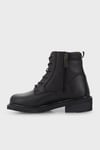 Harley Davidson Fermuarlı Deri Jim Kadın Bot 025G100128 Black Yağlı Deri