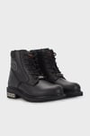 Harley Davidson Fermuarlı Deri Jim Kadın Bot 025G100128 Black Yağlı Deri