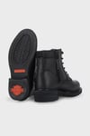 Harley Davidson Fermuarlı Deri Jim Kadın Bot 025G100128 Black Yağlı Deri