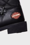 Harley Davidson Laconia 644 Hakiki Deri Bayan Çizme 025G100071 Black Nubuk