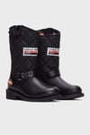 Harley Davidson Laconia 644 Hakiki Deri Bayan Çizme 025G100071 Black Nubuk