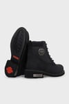 Harley Davidson Logolu Fermuarlı Deri Jim Erkek Bot 025M100128 Black Nubuk