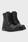 Harley Davidson Logolu Fermuarlı Tums New Hakiki Deri Bayan Bot 025Z100630 Black Baskılı Deri