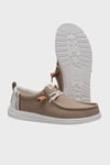 Hey Dude Wally Craft Linen Logolu Casual Erkek Ayakkabı 43086-2KR KAHVE