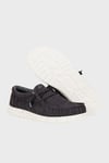 Hey Dude Wally Stretch Sox Logolu Casual Erkek Ayakkabı 41898-066 SİYAH-BEYAZ