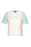 Hummel % 100 Pamuklu Loose Fit Logo Baskılı Bisiklet Yaka Kadın T Shirt 912316-9157 EKRU