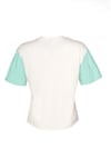 Hummel % 100 Pamuklu Loose Fit Logo Baskılı Bisiklet Yaka Kadın T Shirt 912316-9157 EKRU