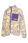 Hummel Desenli Regular Fit Dik Yaka Fermuarlı Polar Kız Çocuk Sweat 922381-5088 SARI