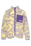 Hummel Desenli Regular Fit Dik Yaka Fermuarlı Polar Kız Çocuk Sweat 922381-5088 SARI