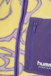 Hummel Desenli Relaxed Fit Dik Yaka Fermuarlı Polar Bayan Sweat 922353-5088 SARI