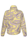Hummel Desenli Relaxed Fit Dik Yaka Fermuarlı Polar Bayan Sweat 922353-5088 SARI