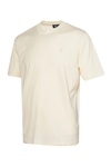 Hummel Logo Nakışlı % 100 Pamuk Regular Fit Bisiklet Yaka Erkek T Shirt 912263-9157 EKRU