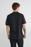 Hummel Logo Nakışlı % 100 Pamuk Regular Fit Bisiklet Yaka Erkek T Shirt 912263-2001 SİYAH