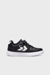 Hummel Logolu Bağcık ve Cırtlı Sneaker Unisex Çocuk Ayakkabı 900713-2001 SİYAH