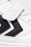 Hummel Logolu Bağcık ve Cırtlı Sneaker Unisex Çocuk Ayakkabı 900713-9124 BEYAZ-SİYAH