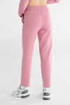 Hummel Logolu Pamuklu Regular Fit Normal Bel Düz Paça Bayan Eşofman Altı 932370-3325 PEMBE