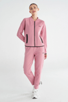 Hummel Logolu Pamuklu Regular Fit Normal Bel Düz Paça Bayan Eşofman Altı 932370-3325 PEMBE