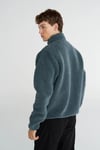 Hummel Logolu Regular Fit Dik Yaka Fermuarlı Polar Erkek Sweat 922361-7319 GRİ