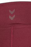 Hummel Logolu Slim Fit Yüksek Bel Dar Paça Bayan Tayt 932349-3858 BORDO