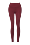 Hummel Logolu Slim Fit Yüksek Bel Dar Paça Bayan Tayt 932349-3858 BORDO