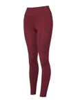 Hummel Logolu Slim Fit Yüksek Bel Dar Paça Bayan Tayt 932349-3858 BORDO