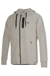 Hummel Logolu Streç Pamuklu Regular Fit Kapüşonlu Erkek Sweat 980343-2006 GRİ MELANJ
