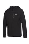 Hummel Logolu Streç Pamuklu Regular Fit Kapüşonlu Erkek Sweat 980343-2001 SİYAH