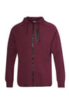 Hummel Logolu Streç Pamuklu Regular Fit Kapüşonlu Erkek Sweat 980343-3858 BORDO