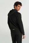 Hummel Logolu Streç Pamuklu Regular Fit Kapüşonlu Erkek Sweat 980343-2001 SİYAH