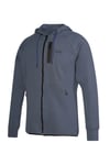 Hummel Logolu Streç Pamuklu Regular Fit Kapüşonlu Erkek Sweat 980343-8588 İNDİGO