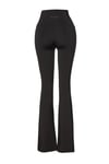 Hummel Logolu Streç Slim Fit Yüksek Bel İspanyol Paça Bayan Eşofman Altı 932317-2001 SİYAH