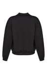 Hummel Loose Fit Logolu Kolej Yaka Bayan Eşofman Üstü 922499-2001 SİYAH