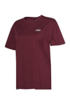 Hummel Minimal Nakışlı % 100 Pamuk Bisiklet Yaka Erkek T Shirt 912122-3858 BORDO