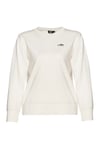 Hummel Pamuklu Regular Fit Bisiklet Yaka Bayan Sweat 922173-9003 BEYAZ