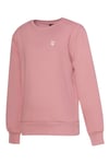 Hummel Pamuklu Regular Fit Bisiklet Yaka Logolu Unisex Çocuk Sweat 922379-3325 GÜL KURUSU