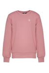 Hummel Pamuklu Regular Fit Bisiklet Yaka Logolu Unisex Çocuk Sweat 922379-3325 GÜL KURUSU