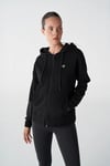 Hummel Pamuklu Regular Fit Fermuarlı Kapüşon Yaka Kadın Sweat 921774-2001 SİYAH
